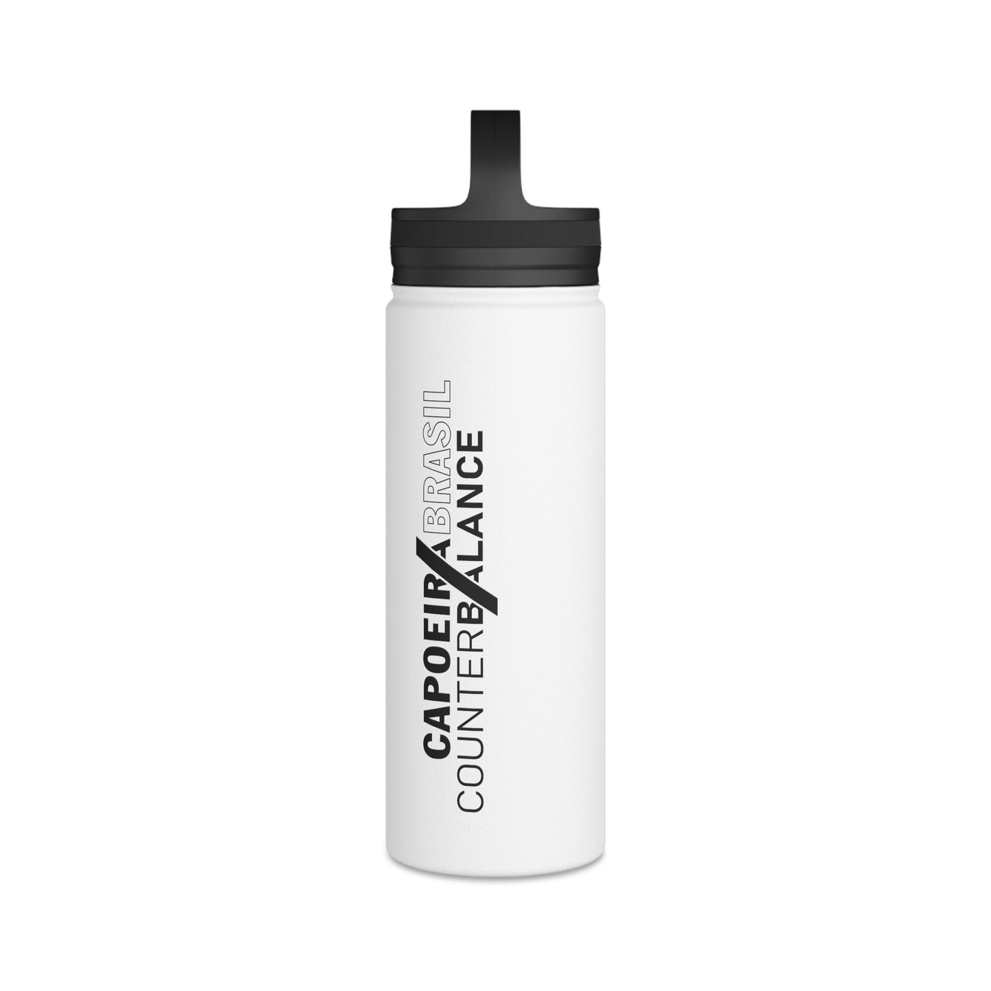 Capoeira Brasil Stainless Steel Water Bottle, Handle Lid
