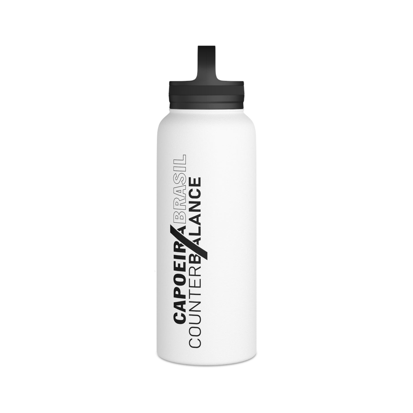 Capoeira Brasil Stainless Steel Water Bottle, Handle Lid