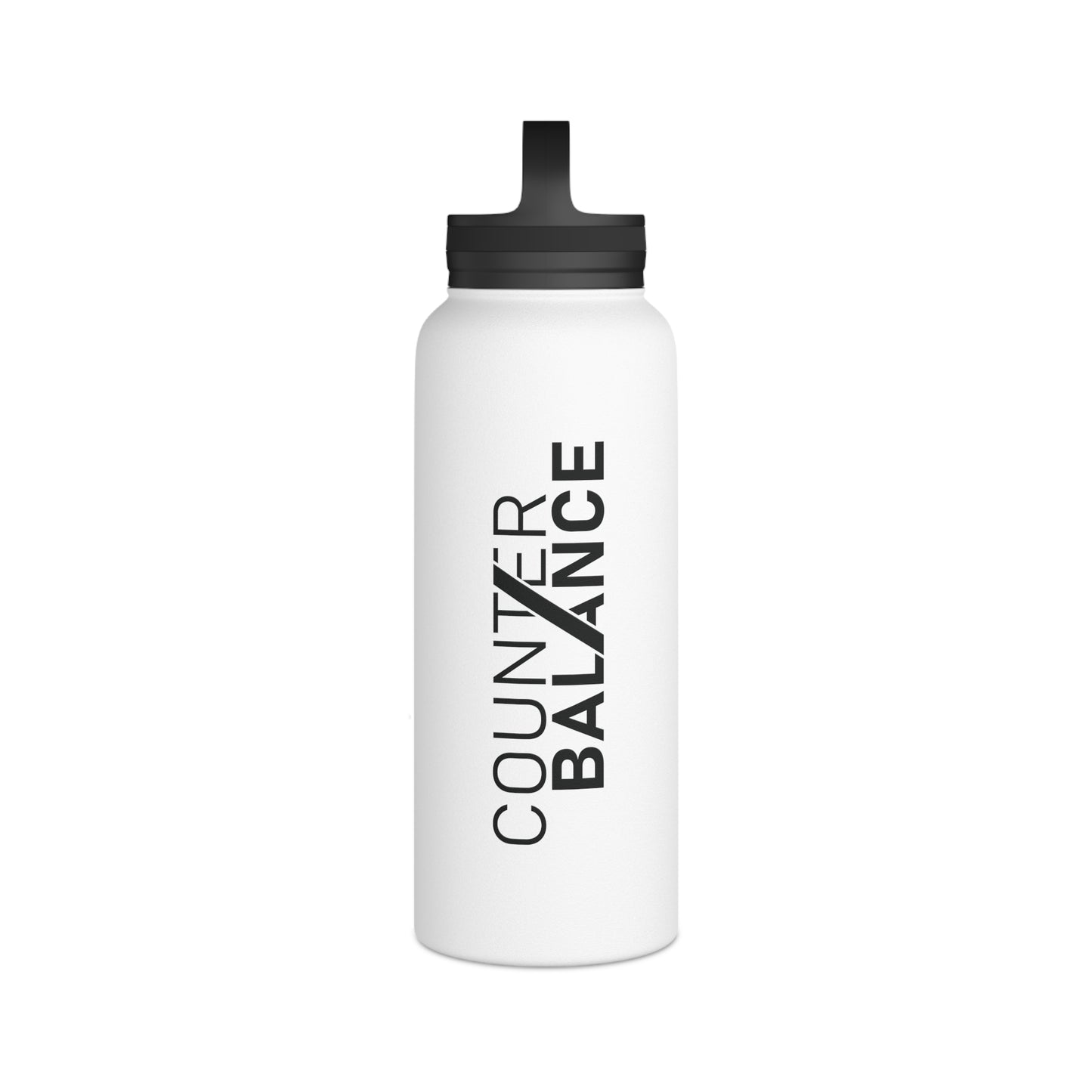 CounterBalance Stainless Steel Water Bottle, Handle Lid